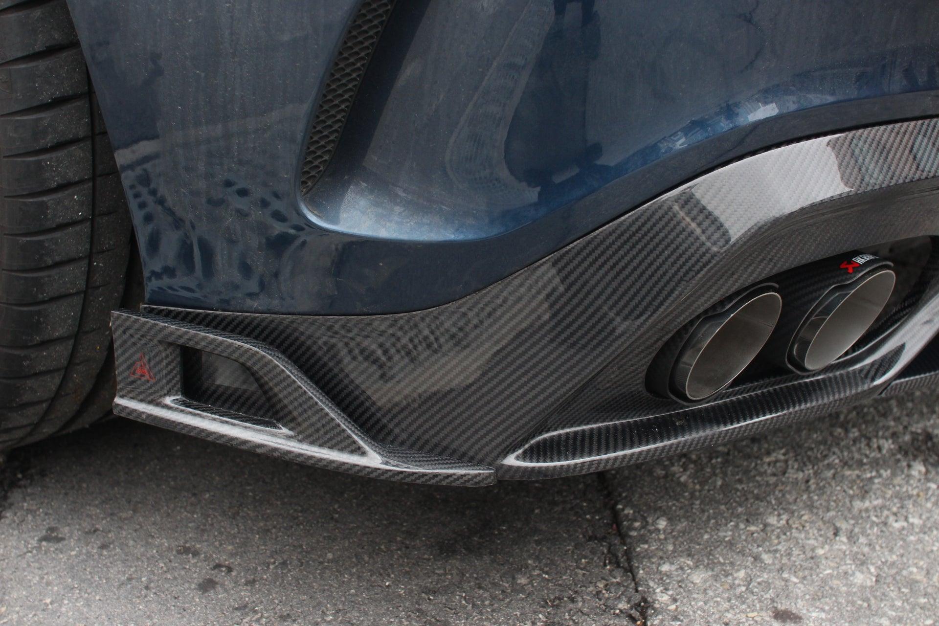 Mercedes Benz A-Class A45/A35/A250/A220 W177 2019 2020 2021 2022 2023 2024 with Aftermarket Parts - AE Style Rear Diffuser?Carbon Fiber from ArmorExtend