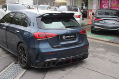 Mercedes Benz A-Class A45/A35/A250/A220 W177 2019 2020 2021 2022 2023 2024 with Aftermarket Parts - AE Style Rear Diffuser?Carbon Fiber from ArmorExtend