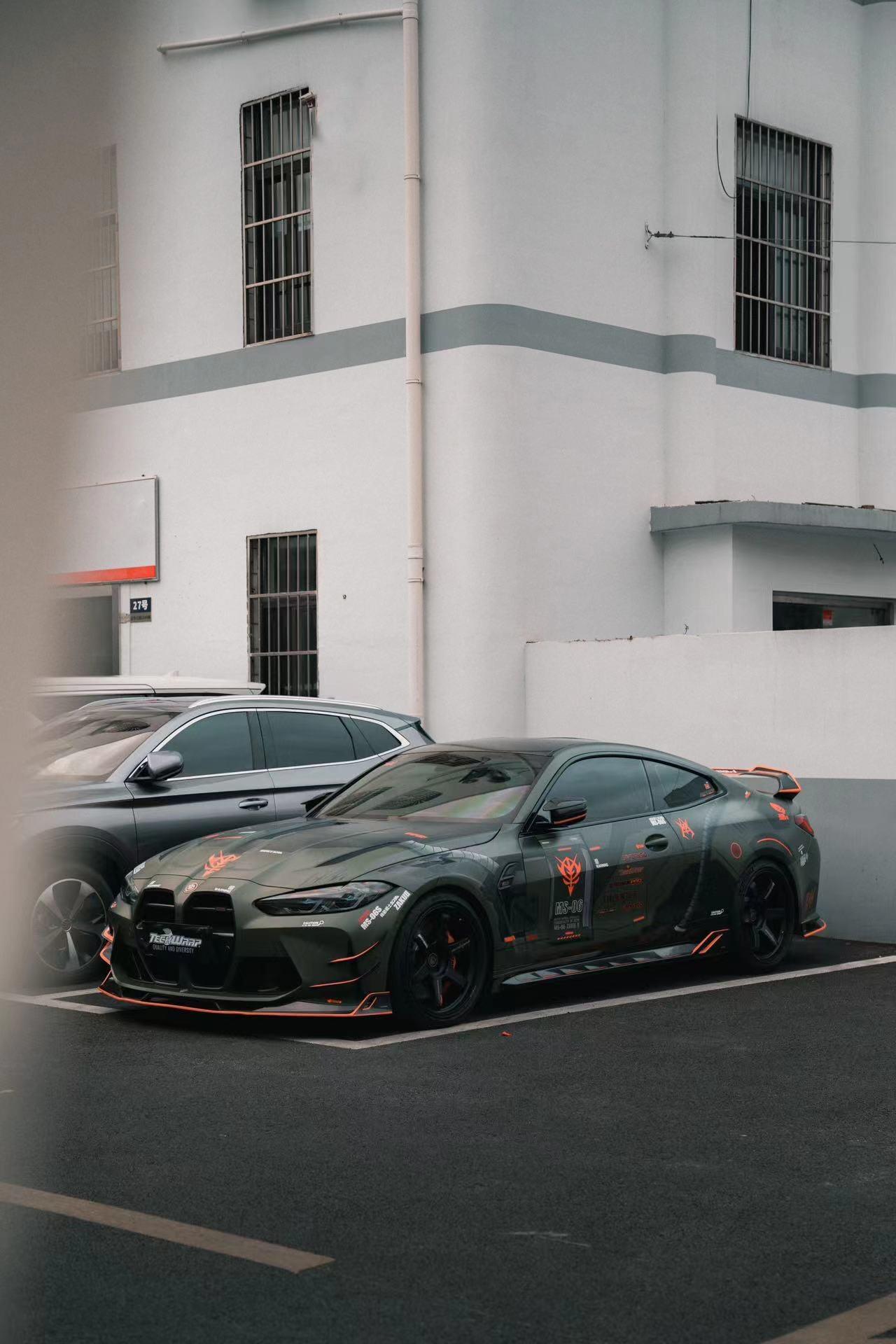 BMW M3 G80 G81 2021 2022 2023 2024 & M4 G82 G83 2021 2022 2023 2024 with Aftermarket Parts - AE Style Side Skirts Carbon Fiber?from ArmorExtend