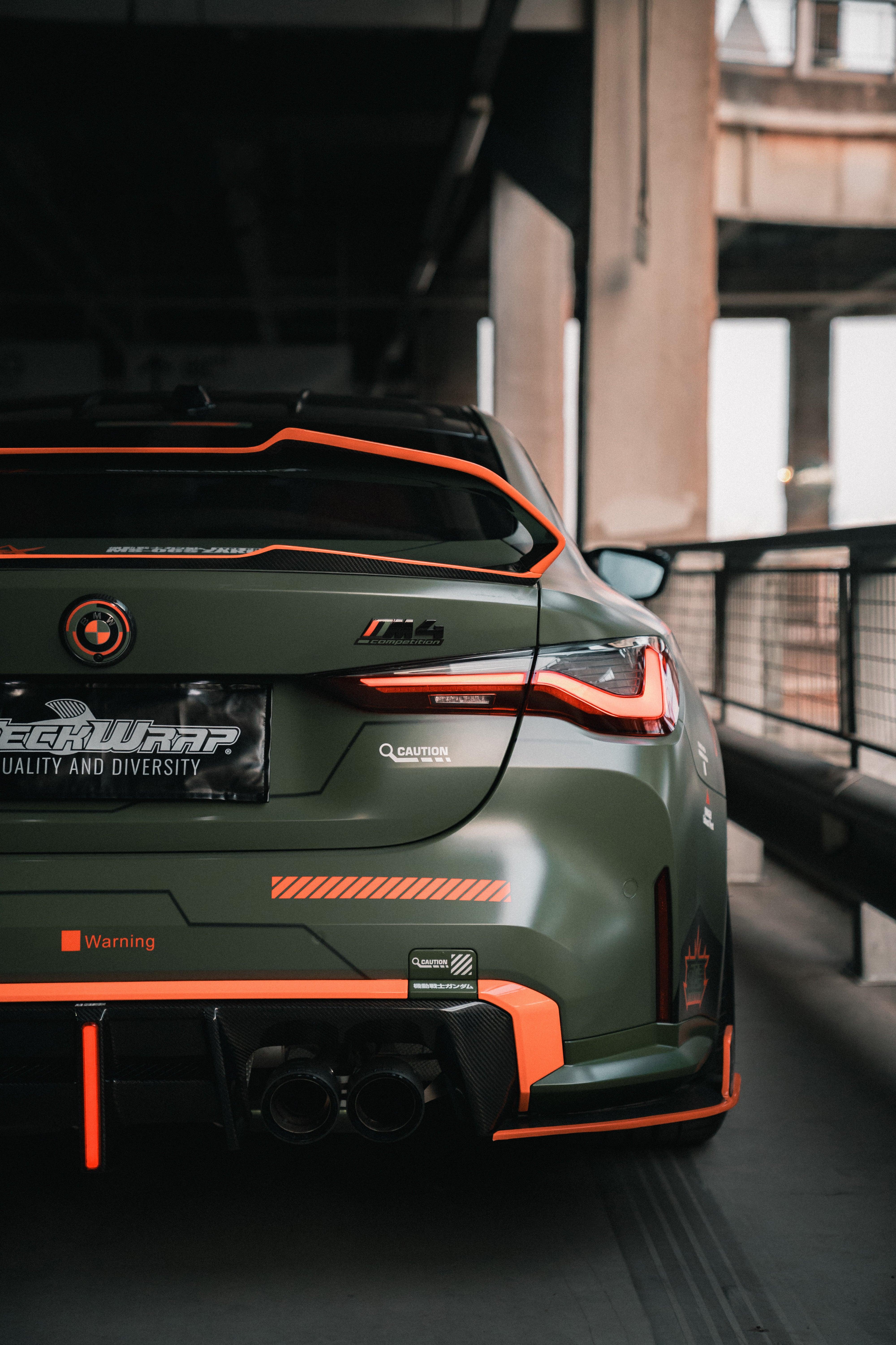 BMW M3 G80 G81 2021 2022 2023 2024 & M4 G82 G83 2021 2022 2023 2024 with Aftermarket Parts - AE V2 Style?Rear Diffuser & Canards Carbon Fiber from ?ArmorExtend