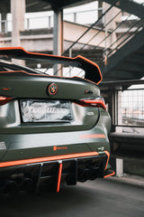 BMW M3 G80 G81 2021 2022 2023 2024 & M4 G82 G83 2021 2022 2023 2024 with Aftermarket Parts - AE V2 Style?Rear Diffuser & Canards Carbon Fiber from ?ArmorExtend