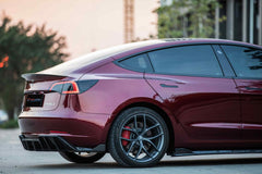 Tesla Model 3 / Performance 2017 2018 2019 2020 2021 2022 2023 with Aftermarket Parts - Rear Diffuser Pre-preg Carbon Fiber from TAKD Carbon