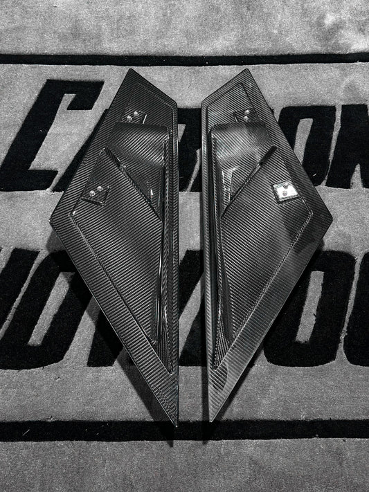 Aero Republic 1:1 OEM SVJ Style Rear Intake Air Vent Scoop for Lamborghini Aventador P750 Ultimate LP780 SVJ LP770 Carbon Fiber/FRP