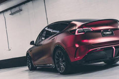 Tesla Model Y Performance AWD Long Range RWD Standard 2020 2021 2022 2023 2024 with Aftermarket Parts - "STARSHIP" Rear Bumper & Diffuser (Third Brake Light Included) PPfrom Robot Craftsman