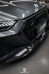 Future Design Blaze Carbon Fiber FRONT GRILL SIDE OVERLAY for Audi RS6 RS7 C8 2020-ON