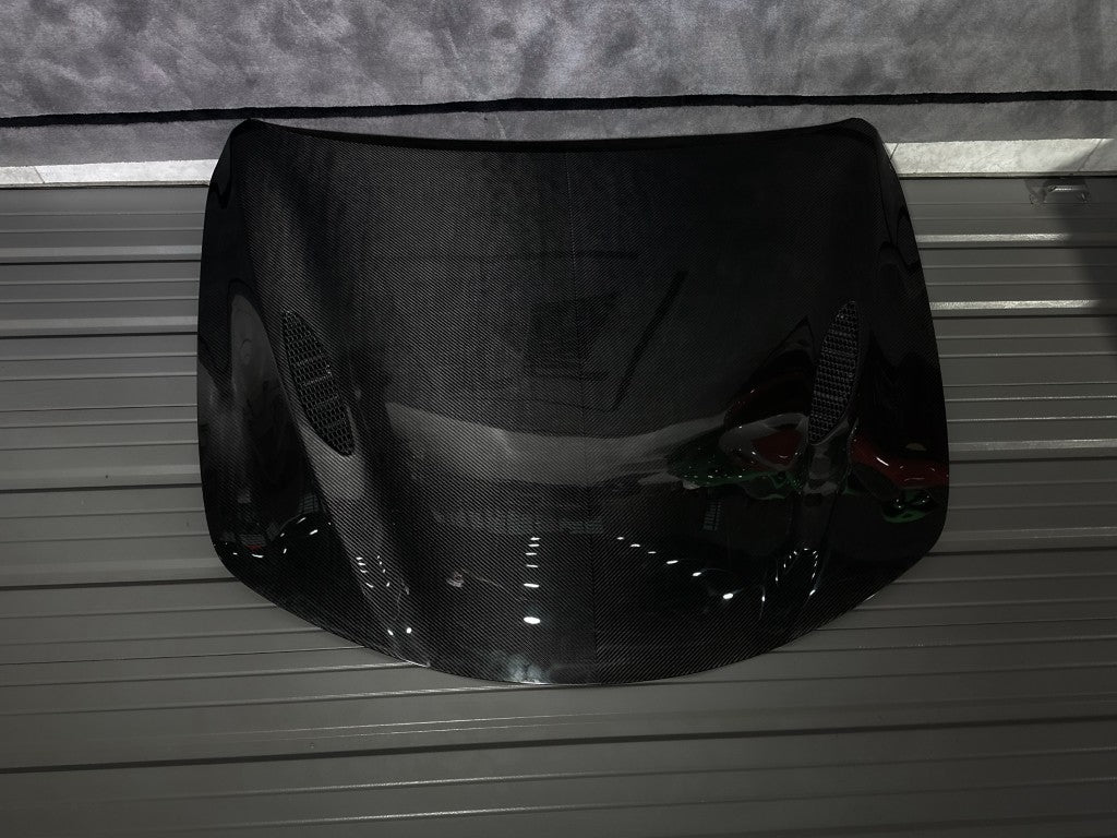 Alfa Romeo Giulia Quadrifoglio Sport Veloce Ti Sprint RWD AWD Lusso Base 2017 2018 2019 2020 2021 with Aftermarket Parts - Hood Dry Pre-preg Carbon Fiber from Aero Republic