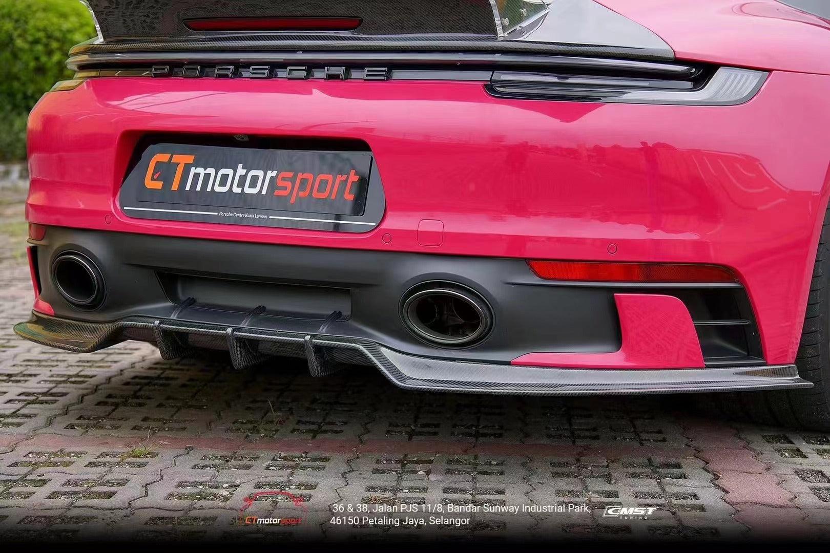 992 Targa Rear Defuser Porsche 992 992.1 S/T/4S/ Targa 4/S/GTS Aftermarket Parts CMST Tuning ...