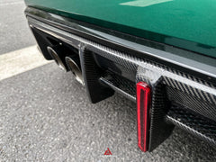 BMW M3 G80 G81 2021 2022 2023 2024 & M4 G82 G83 2021 2022 2023 2024 with Aftermarket Parts - AE V2 Style?Rear Diffuser & Canards Carbon Fiber from ?ArmorExtend