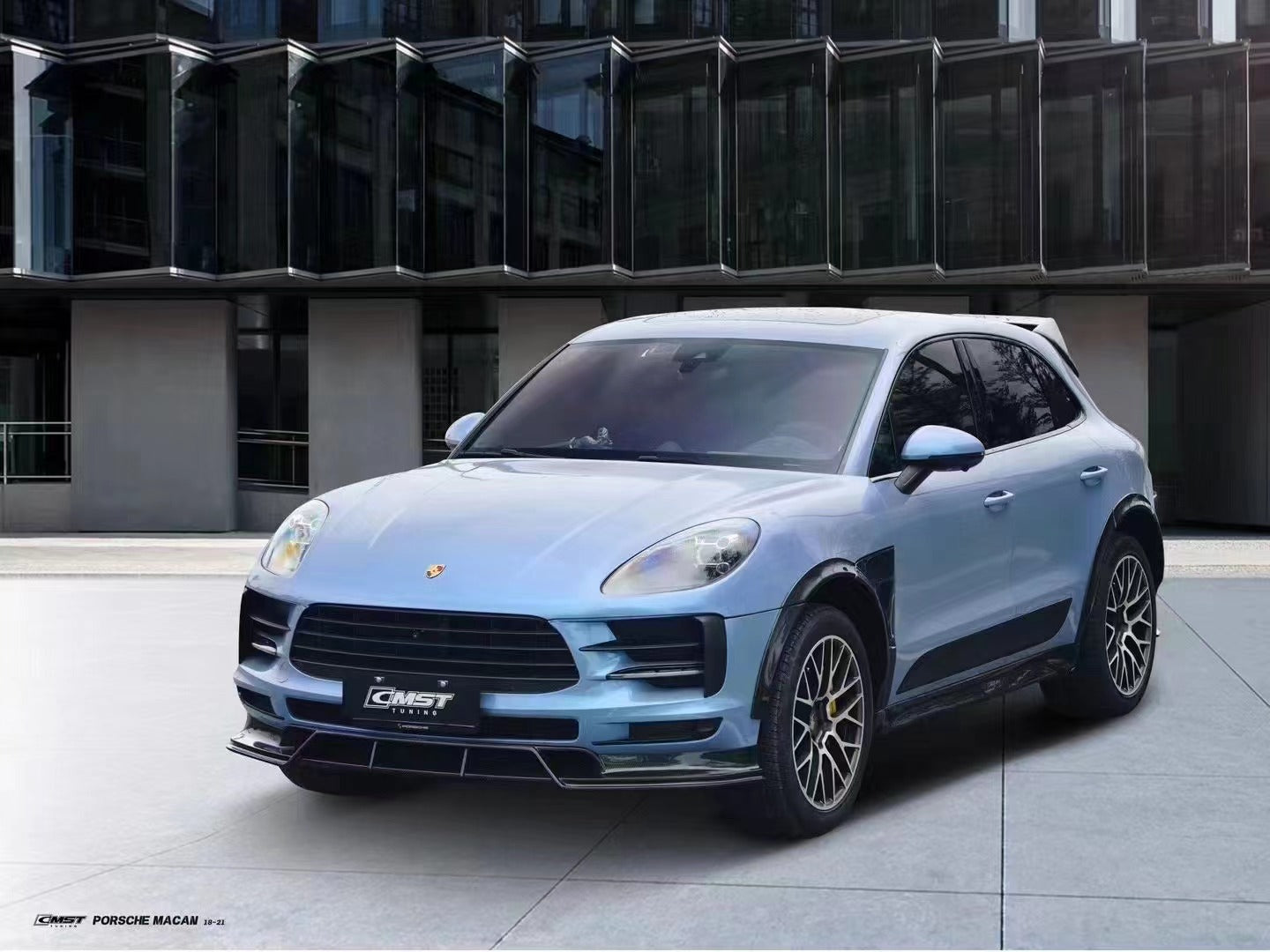 CMST Tuning Pre-preg Carbon Fiber Front Lip for Porsche Macan & Macan S 2019-2021