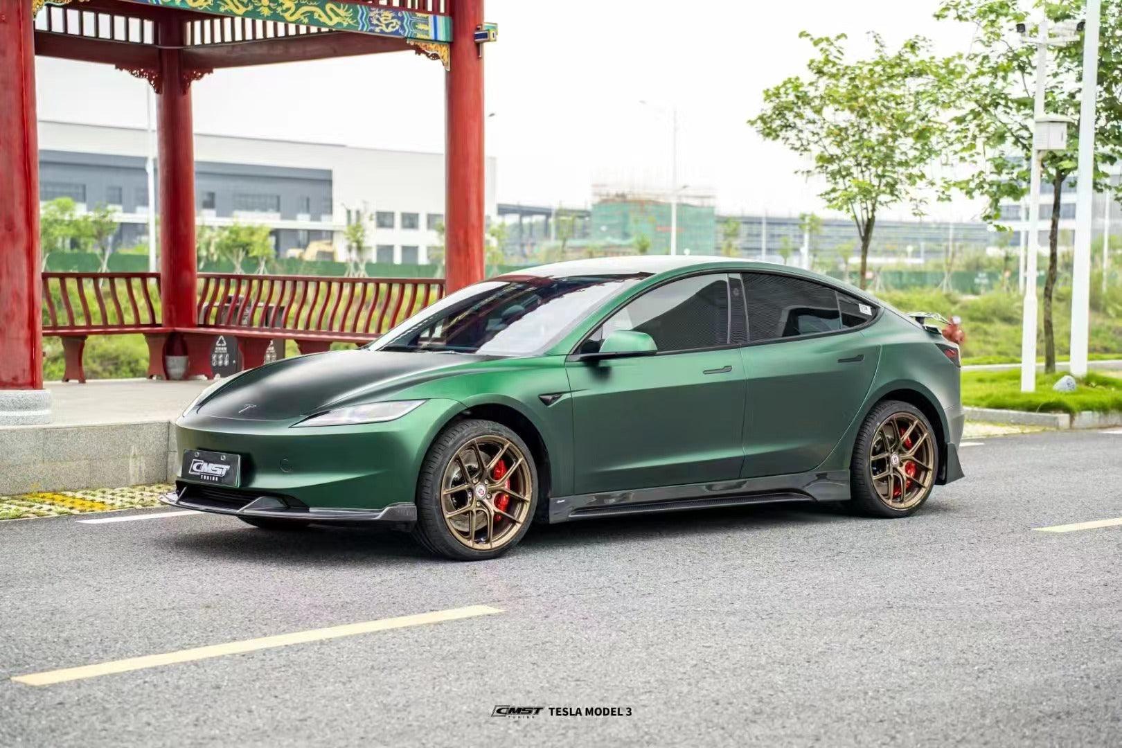 CMST Tuning Carbon Fiber Side Skirts Ver.1 for Tesla Model 3 2024-ON