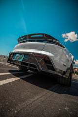 Porsche Taycan 9J1 Sedan/Cross Turismo RWD/4S/GTS/Turbo/Turbo S 2020-ON with Aftermarket Parts - Rear Diffuser & Canards Carbon Fiber / FRP from CMST Tuning