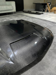 Cadillac CT5 CT5-V Blackwing Sport Premium Luxury Base 2020 2021 2022 2023 2024 with Aftermarket Parts - "PRISM" Hood Bonnet Carbon Fiber / FRP from Robot Craftsman