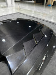 Cadillac CT5 CT5-V Blackwing Sport Premium Luxury Base 2020 2021 2022 2023 2024 with Aftermarket Parts - "PRISM" Hood Bonnet Carbon Fiber / FRP from Robot Craftsman