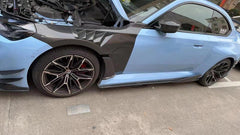 BMW M2 / M2C G87 2023-ON with Aftermarket Parts - Front Fenders Pre-preg Carbon Fiber from TAKD Carbon