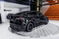 Tesla Model Y Performance AWD Long Range RWD Standard 2020-ON with Aftermarket Parts - V3 Style Rear Trunk Spoiler Carbon Fiber / FRP from CMST Tuning