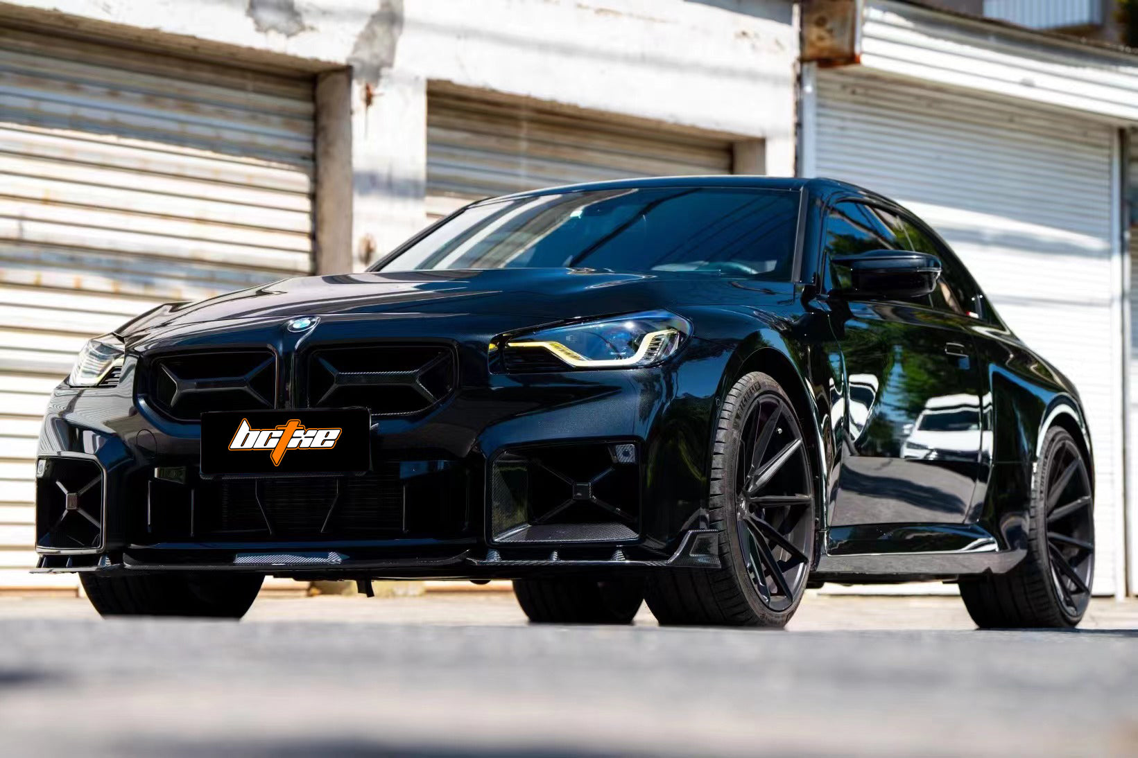 BMW M2 / M2C G87 2023-ON with Aftermarket Parts - Front Lip Dry Pre-preg Carbon from BCTXE Tuning