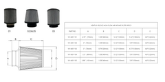 car with Aftermarket Parts - High Flow Air Intake Filter VV-AIS-F-03 150X122X76A  from Ventus Veloce