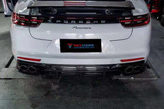 Porsche Panamera 4 & 4S & Turbo 971 (fits both pre-facelift & facelift) 2017-ON with Aftermarket Parts - Rear Diffuser Pre-preg Carbon Fiber from TAKD Carbon