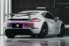 Porsche 718 Boxster Cayman Base S T GTS with Aftermarket Parts - GT4RS Style Rear Diffuser (Exhaust Tips Included)?PP?from Aero Republic