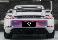 Porsche 718 Boxster Cayman Base S T GTS with Aftermarket Parts - GT4RS Style Rear Diffuser (Exhaust Tips Included)?PP?from Aero Republic