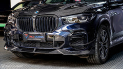 BMW X5 G05 M50i & X/S Drive 40i (with M-Package) Pre-LCI with Aftermarket Parts - Front Intake Vents Pre-preg Carbon Fiber from TAKD Carbon