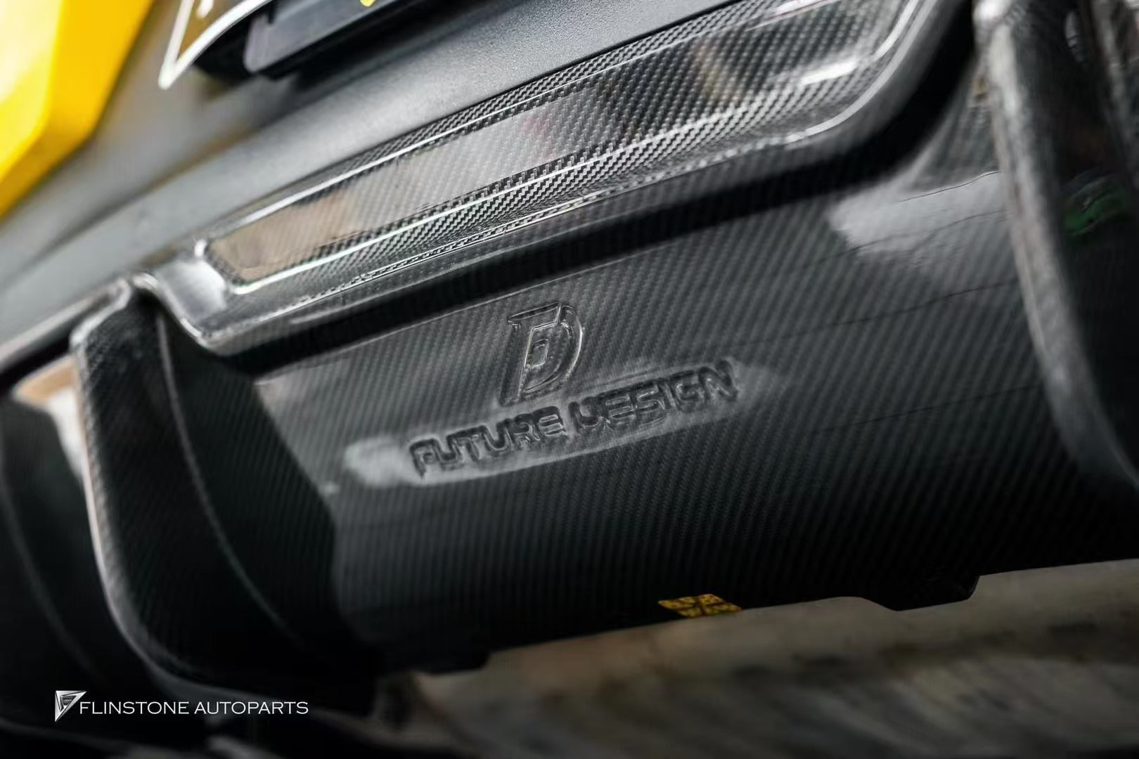 Future Design Carbon Fiber REAR DIFFUSER for Porsche Cayenne Coupe 9Y3 - Performance SpeedShop