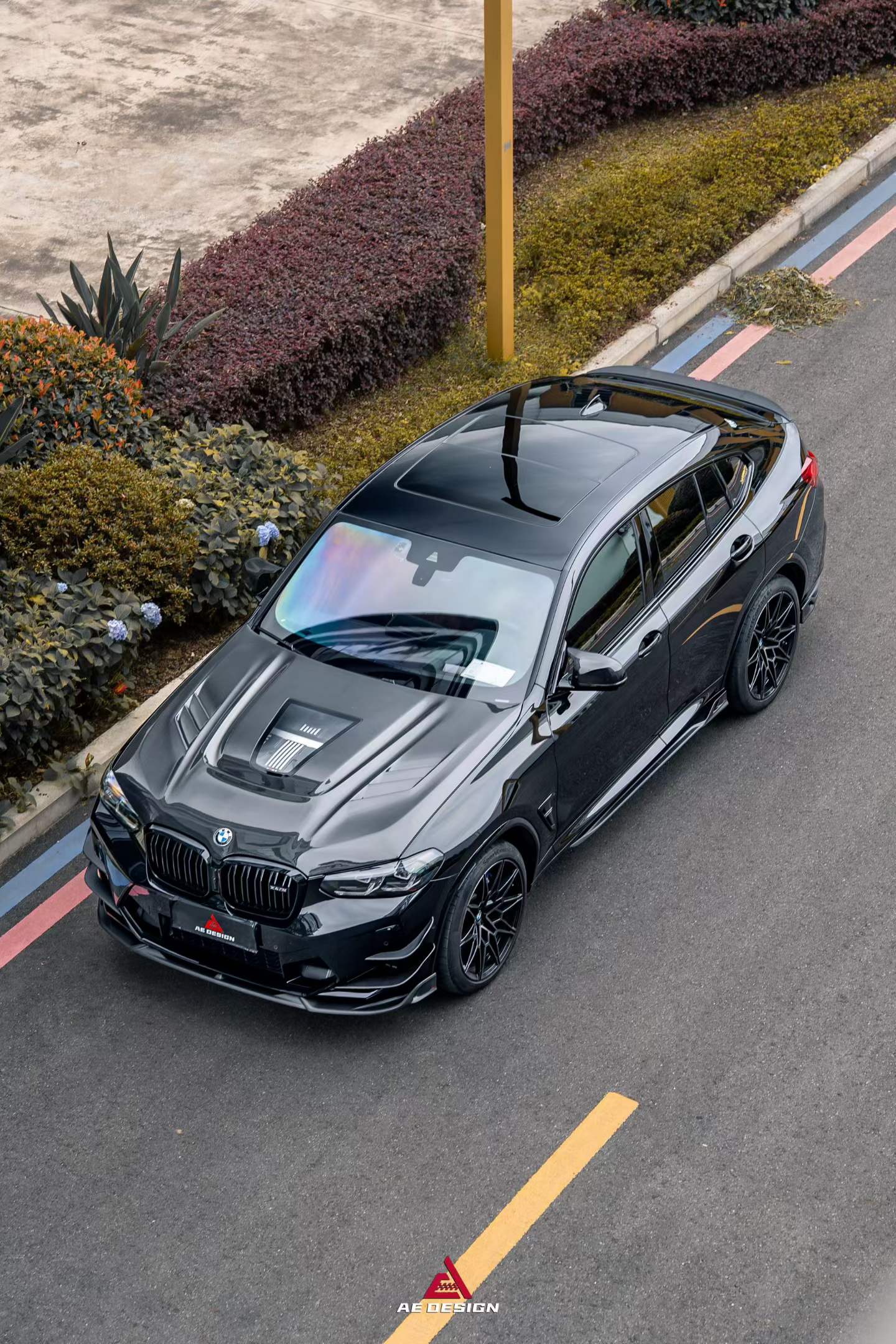 BMW X3 G01 & X3M X3MC F97 (Fits Both Pre-LCI & LCI) 2019 2020 2021 2022 2023 2024 & X4 G02 & X4M X4MC F98 (Fits Both Pre-LCI & LCI) 2019 2020 2021 2022 2023 2024 2025 with Aftermarket Parts ART Vented Transparent Glass V2 Hood Bonnet Dry Pre-preg Carbon Fiber from ArmorExtend