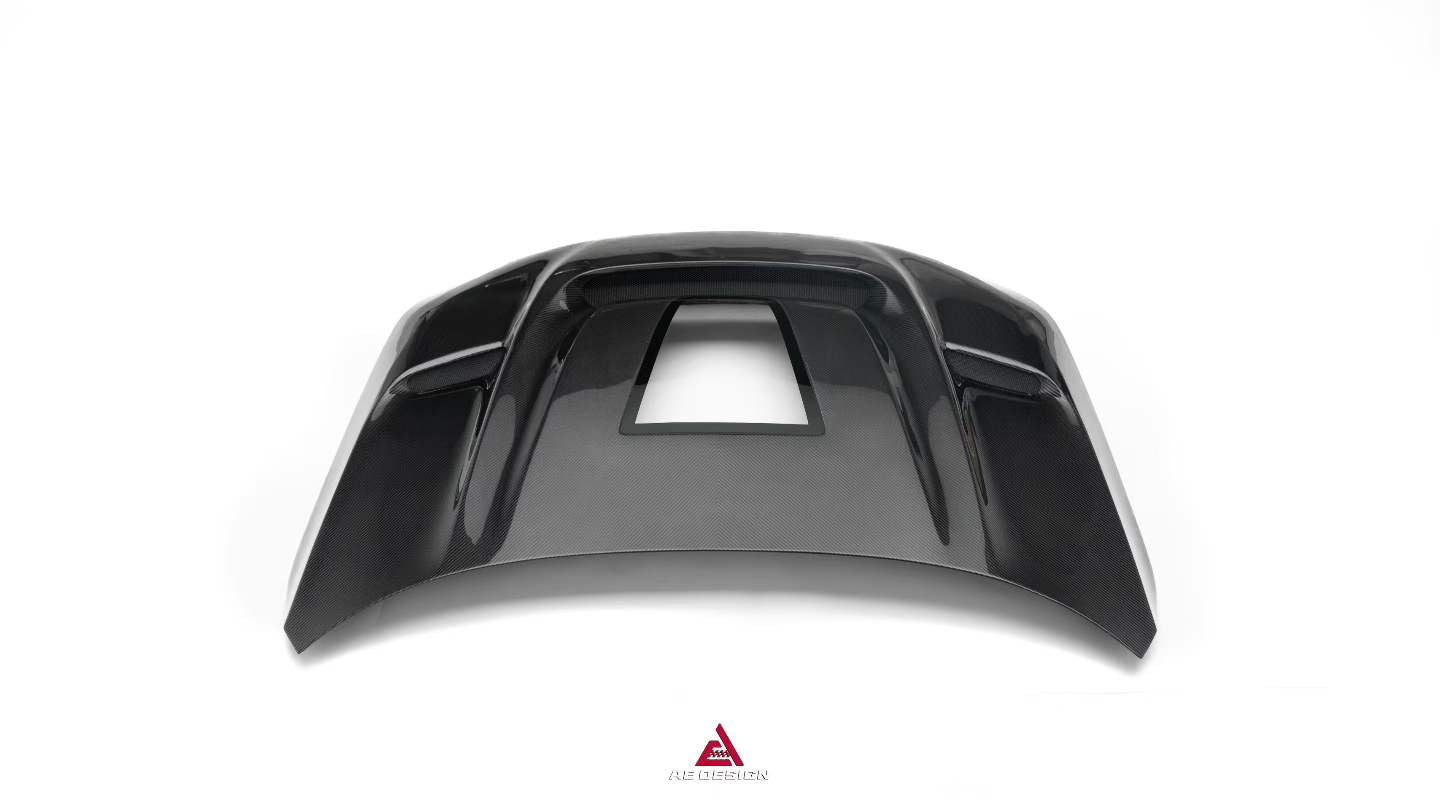 BMW M2 M2CS G87 2023-ON & 2 Series 230i M240i G42 2022-ON with Aftermarket Parts - ART Vented Transparent Glass V2 Style Hood Bonnet Double-sided Dry Pre-preg Carbon Fiber from ArmorExtend