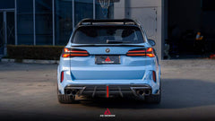 BMW X5M X5MC F95 (Fits Both Pre-LCI & LCI) 2020 2021 2022 2023 2024 with Aftermarket Parts - AE Style Rear Roof Spoiler Carbon Fiber from ArmorExtend