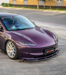 Tesla Model 3 Highland 2024-ON with Aftermarket Parts - Action Aero Series Front Lip & Splitter ABS from ArmorExtend