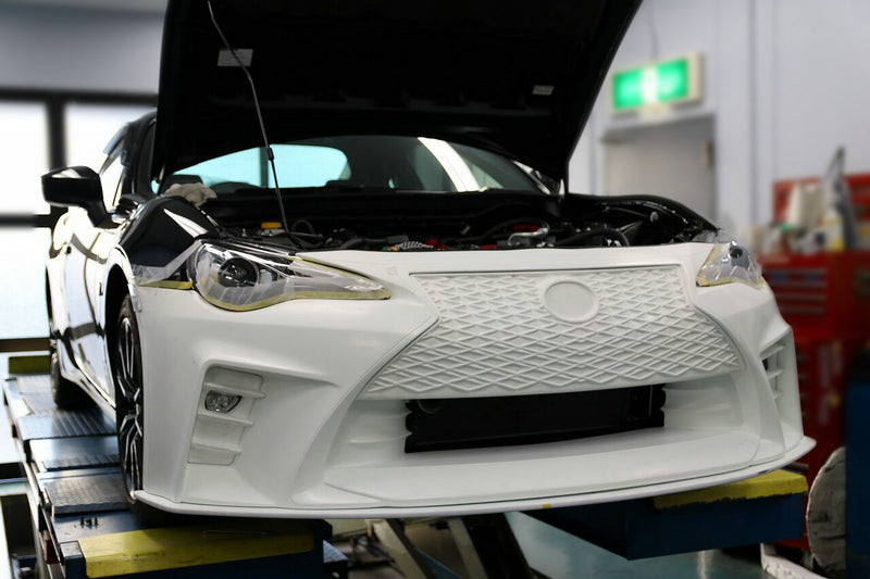 Toyota GT86 86 TRD GT SE Base 2017 2018 2019 2020 & Scion FR-S FRS 2013 2014 2015 2016 & Subaru BRZ TS Limited Premium 2013 2014 2015 2016 2017 2018 2019 2020 with Aftermarket Parts - Lexus Style Front Bumper & Lip FRP from EPR USA