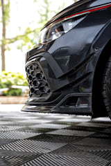 Volkswagen GTI & R-line MK8 2022 2023 2024 with Aftermarket Parts - AE Front Canards?Carbon Fiber?from ArmorExtend