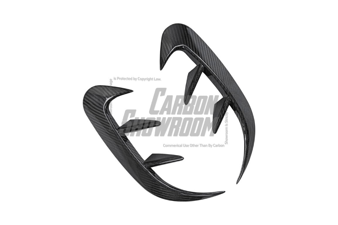 Mercedes Benz A-Class A45 A35 A220 W177 2019-ON with Aftermarket Parts - Rear Bumper Canards Pre-preg Carbon Fiber from TAKD Carbon