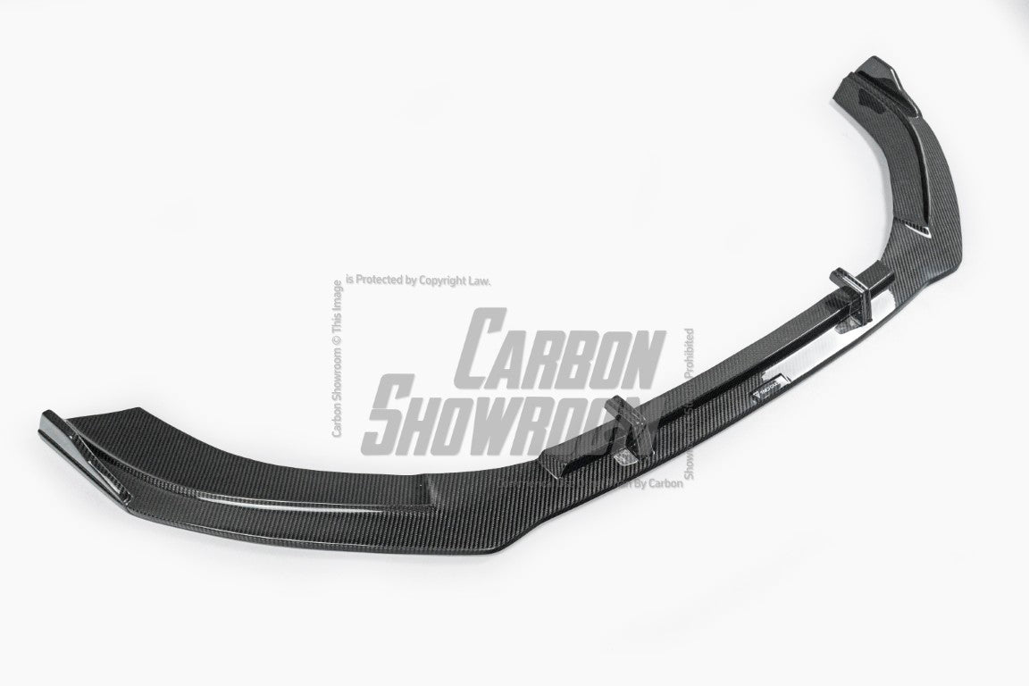 Audi RS3 8V.5 2018 2019 2020 with Aftermarket Parts - Front Lip Pre-preg Carbon Fiber from TAKD Carbon