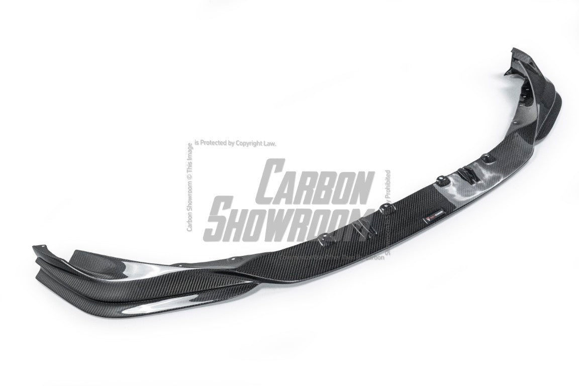 BMW M3 / M3C G80/G81 2021 2022 2023 2024 & M4 / M4C G82/G83 2021 2022 2023 2024 with Aftermarket Parts - Front Lip Pre-preg Carbon Fiber from TAKD Carbon