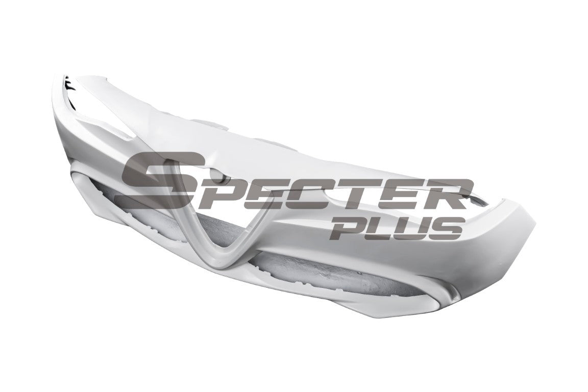 Alfa Romeo Giulia Quadrifoglio Sport Veloce Ti Sprint RWD AWD Lusso Base 2017-ON with Aftermarket Parts - Front Bumper & Lip Carbon Fiber/FRP from SPECTER PLUS
