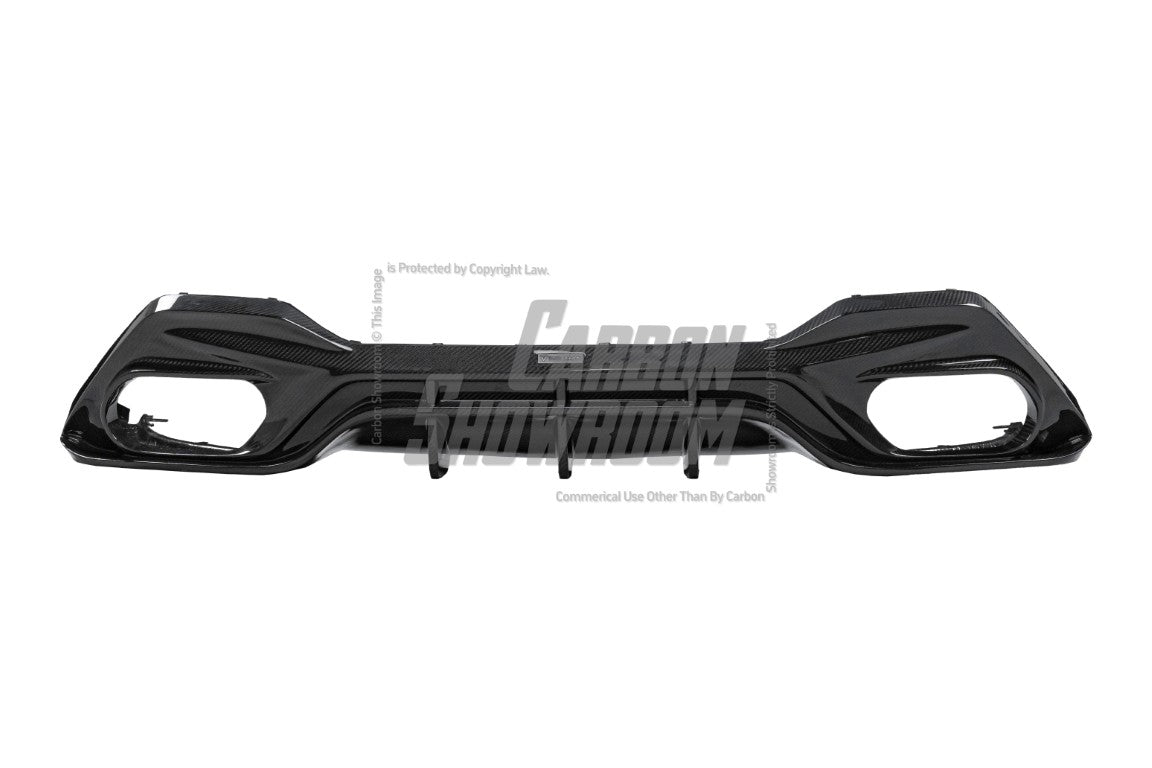 BMW 8 Series 840i (With M-Package Bumper) M850i G16 2018 2019 2020 2021 2022 2023 2024 with Aftermarket Parts - V3 Style Rear Diffuser Pre-preg Carbon Fiber from TAKD Carbon