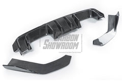 BMW M3/M3C G80/G81 2021 2022 2023 2024 & M4/M4C G82/G83 2021 2022 2023 2024 with Aftermarket Parts - V1 Style Rear Diffuser & Canards Pre-preg Carbon Fiber from TAKD Carbon