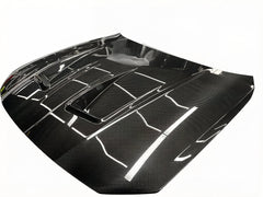 BMW M3 / M3C G80 G81 & M4 / M4C G82 G83 2021 2022 2023 2024 with Aftermarket Parts - Hood Bonnet Double-sided Pre-preg Carbon Fiber from TAKD Carbon