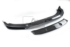 Porsche Panamera 971.2 GTS 2017 2018 2019 2020 2021 2022 2023 with Aftermarket Parts - V1 Front Lip Pre-preg Carbon Fiber from TAKD Carbon