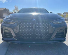 BMW 4 series 430i (with M-package bumper, does not fit base model) M440i G22 G23 2020-ON with Aftermarket Parts - Front Lip Pre-preg Carbon Fiber from Karbel Carbon