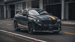 BMW X5M X5MC F95 & X6M X6MC F96 2024-ON (LCI) With Aftermarket Parts - AE Style Front Lip Carbon Fiber?from ArmorExtend