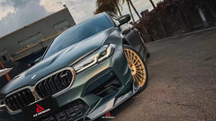 BMW M5 / M5C F90 Pre-LCI 2018 2019 2020 & M5 / M5C F90 LCI 2021 2022 2023 2024 With Aftermarket Parts - AE Lower Lip & Middle Lip?Carbon Fiber from ArmorExtend