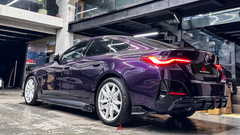 BMW I4 M50 / e Drive 40 G26 2022-ON & 4 Series Gran Coupe M440i 430i  G26 2022-ON (with M-package bumper, does not fit base model) with Aftermarket Parts - AE Style Rear Diffuser & Canards Carbon Fiber from ArmorExtend