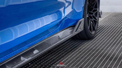BMW M3 G80 G81 2021 2022 2023 2024 & M4 G82 G83 2021 2022 2023 2024 with Aftermarket Parts - AE Style Side Skirts Carbon Fiber?from ArmorExtend
