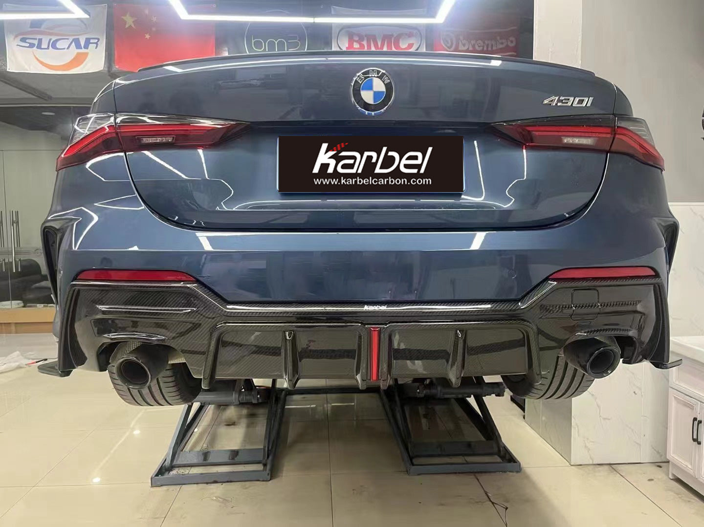 Karbel Carbon Dry Carbon Fiber Rear Diffuser For BMW 4 Series G22 G23 430i M440i 2020-ON