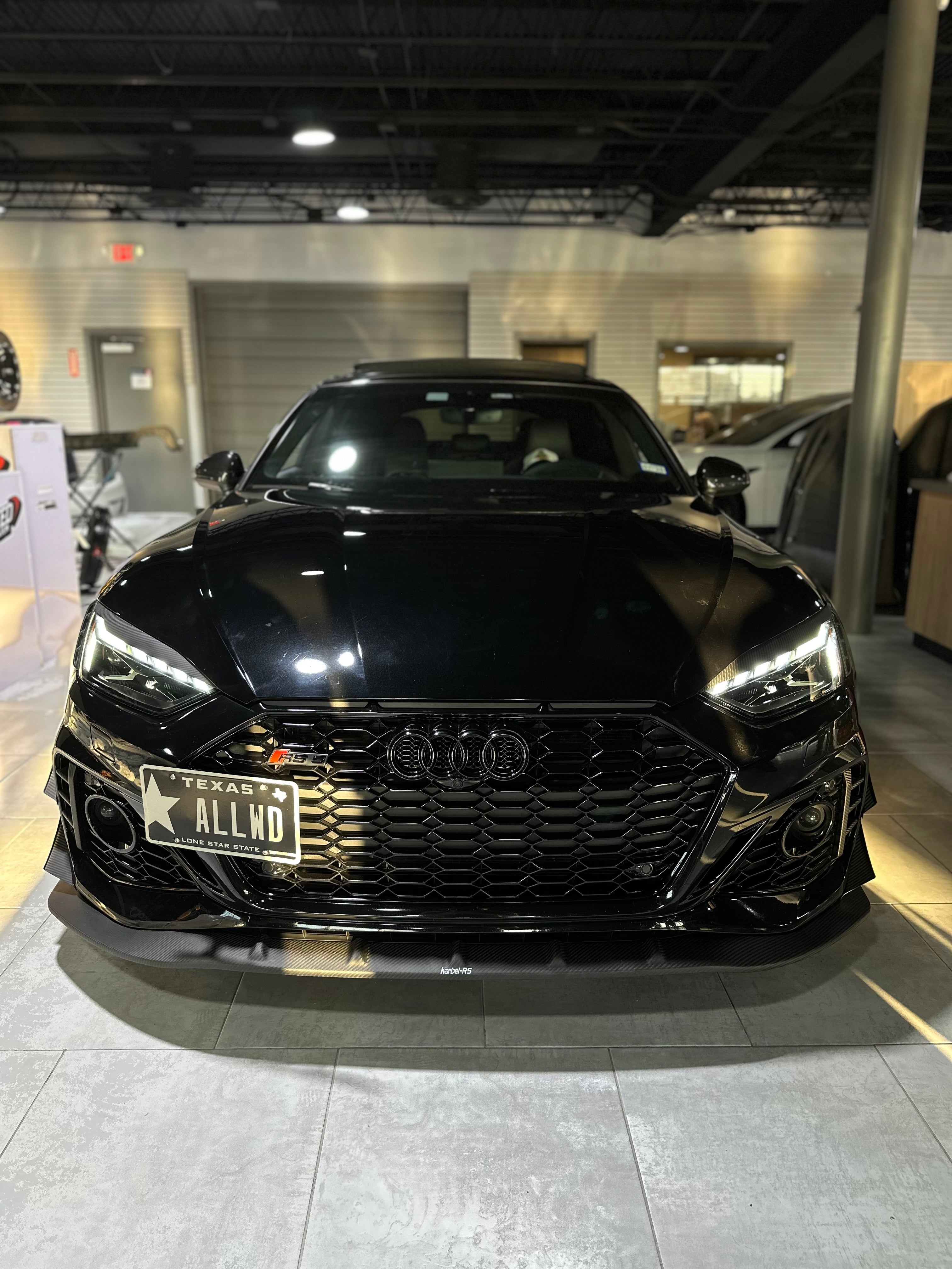 Audi RS5 S5 A5 B9 B9.5  2017-ON with Aftermarket Parts - Eyebrows Eyelids Pre-preg Carbon Fiber from Karbel Carbon