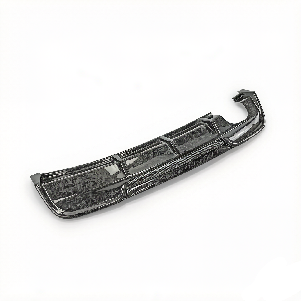 BMW 135i 135is E82 E88 2008 2009 2010 2011 2012 2013 with Aftermarket Parts - Rieger Style Rear Diffuser Carbon Fiber from EPR USA