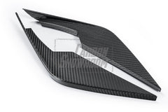 BMW M3 / M3C G80/G81 2021 2022 2023 2024 & M4 / M4C G82/G83 2021 2022 2023 2024 with Aftermarket Parts - Front Canards Pre-preg Carbon Fiber from TAKD Carbon
