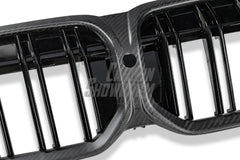 BMW 3 Series 330i M340i LCI G20 G21 2023-ON with Aftermarket Parts - Grill Pre-preg Carbon Fiber from TAKD Carbon